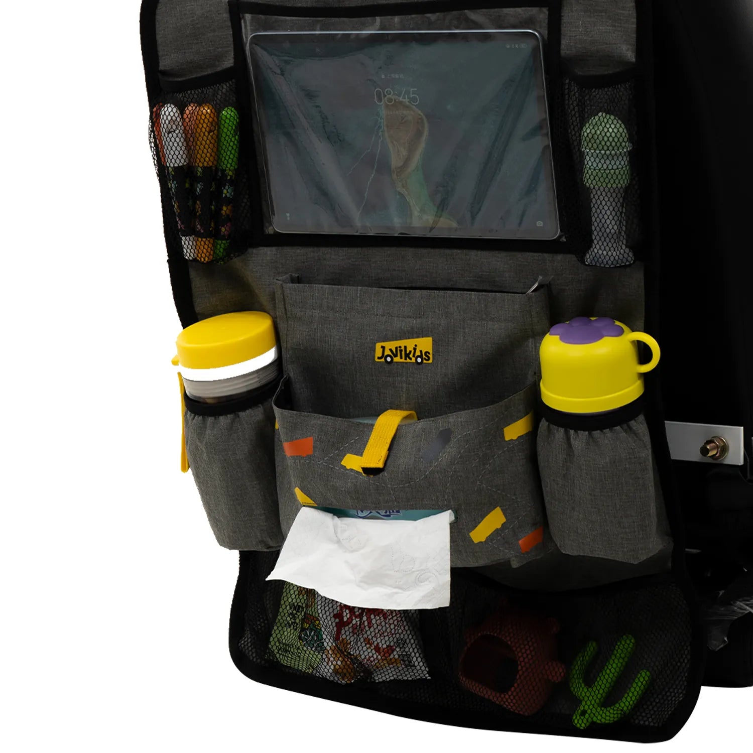 Jovikids Car Seat Organizer for Kids – Grey
