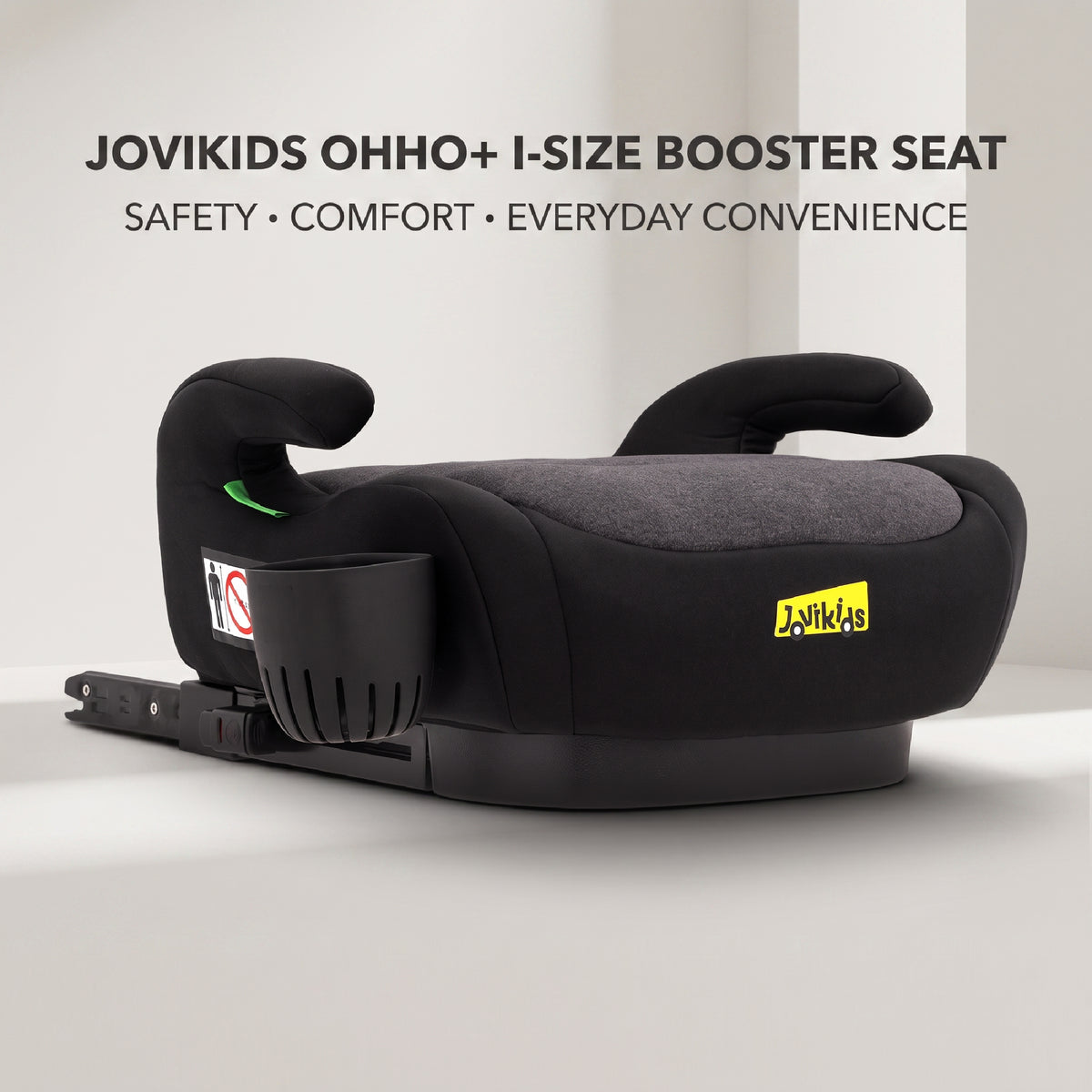 Ohho+ I-Size Booster Car Seat with Cup Holder - Twilight Black