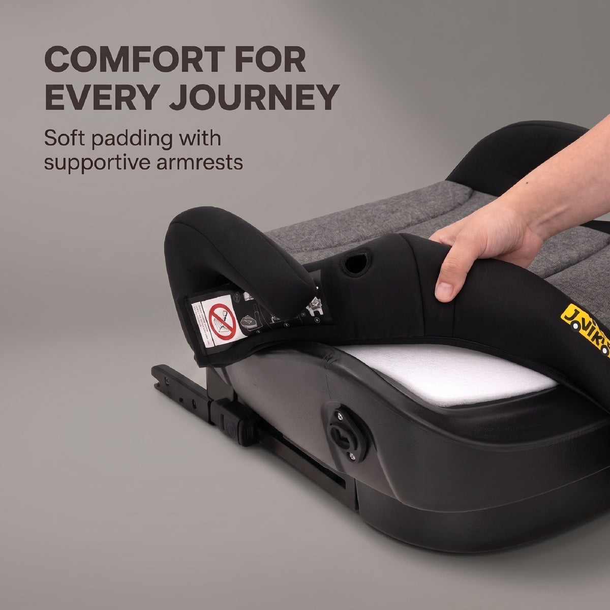 Ohho+ I-Size Booster Car Seat with Cup Holder - Twilight Black