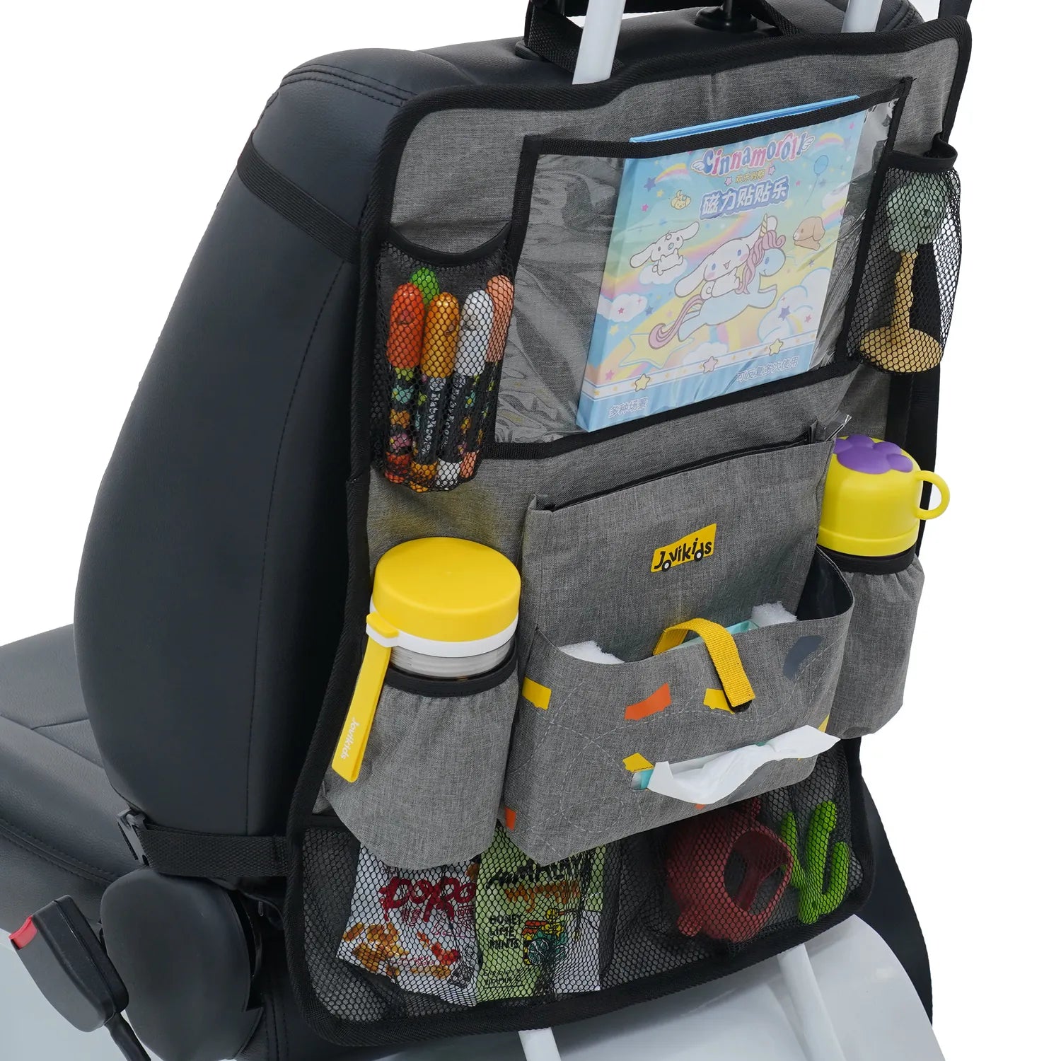 Jovikids Car Seat Organizer for Kids – Grey