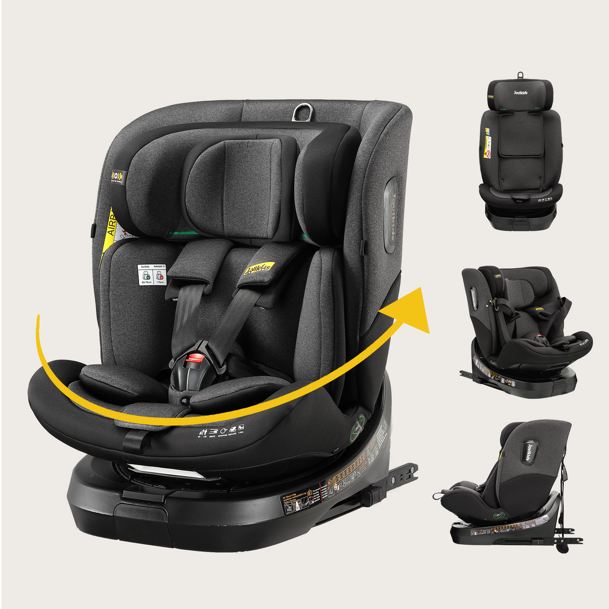 Ranger TT ISOFIX 360 Rotating Car Seat I-size - Twilight Black