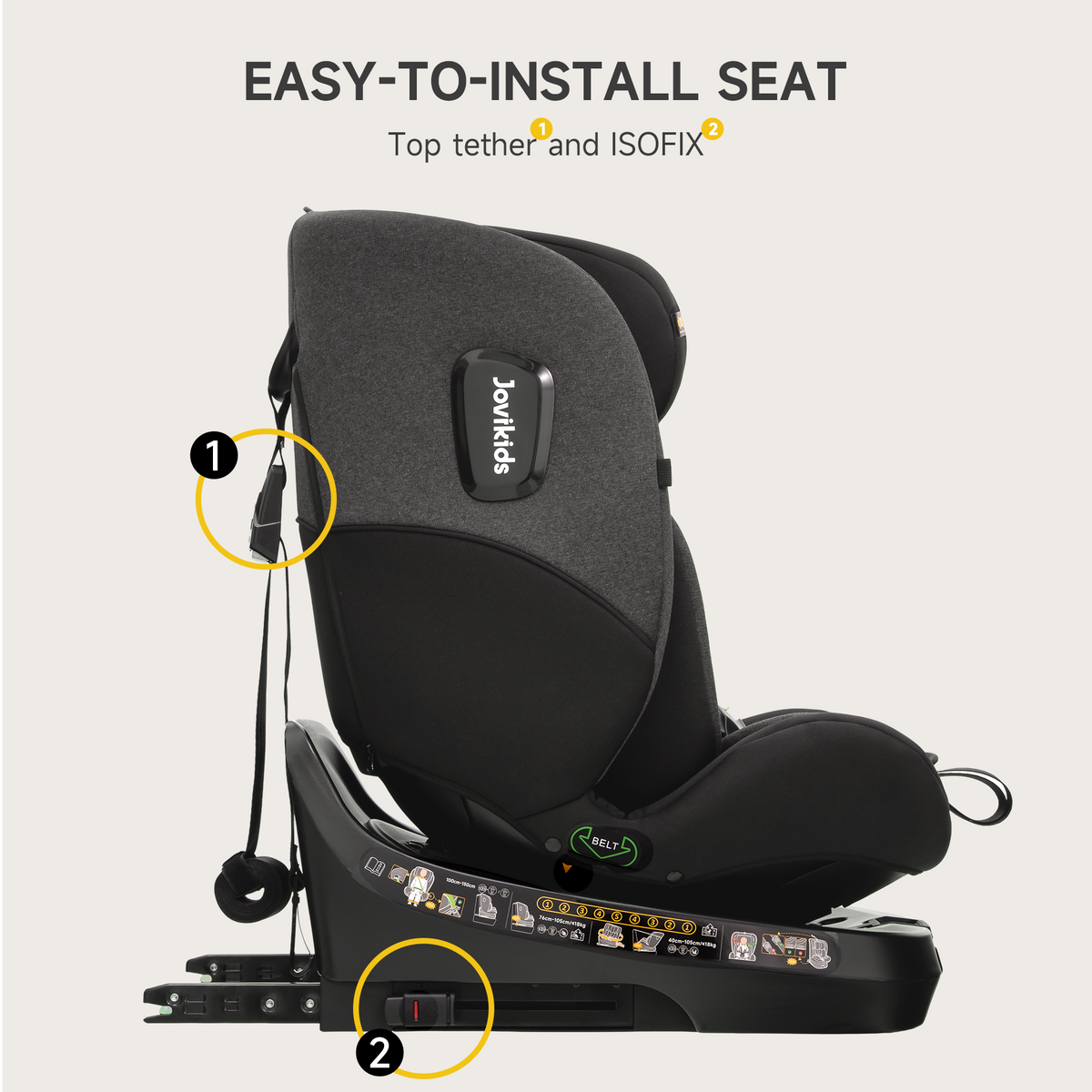 Ranger TT ISOFIX 360 Rotating Car Seat I-size - Twilight Black