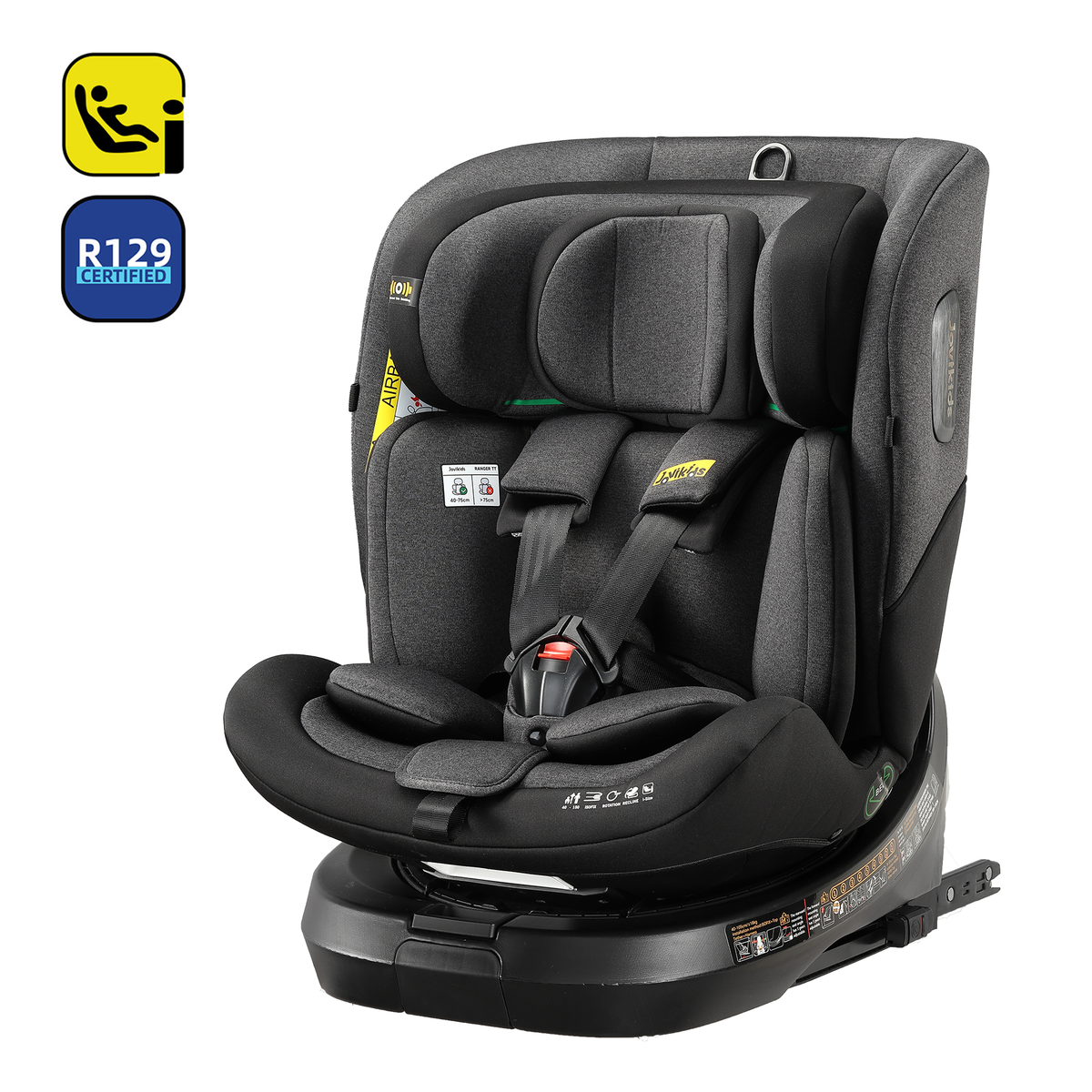 Ranger TT ISOFIX 360 Rotating Car Seat I-size - Twilight Black