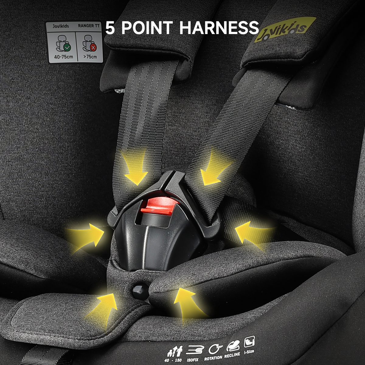Ranger TT ISOFIX 360 Rotating Car Seat I-size - Twilight Black