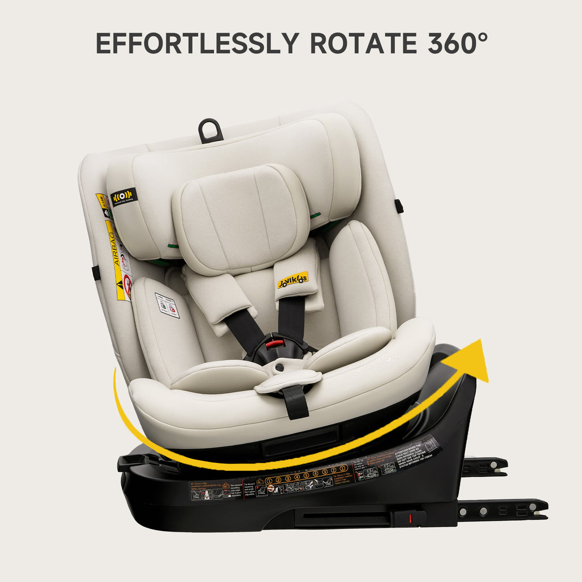 Ranger TT ISOFIX 360 Rotating Car Seat I-size - Milkstone Grey