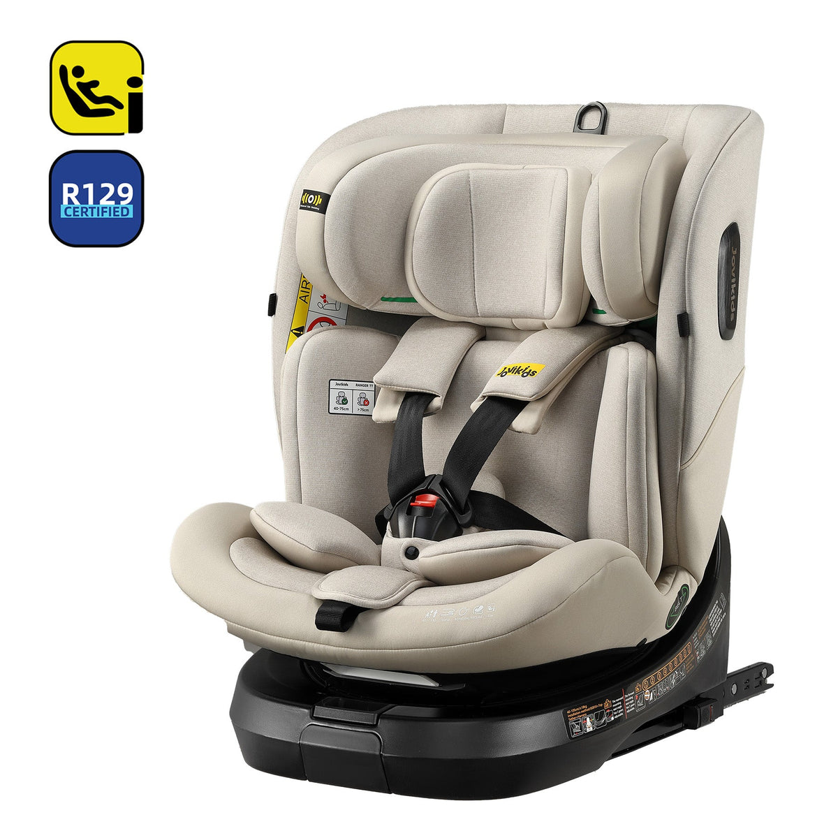 Ranger TT ISOFIX 360 Rotating Car Seat I-size - Milkstone Grey