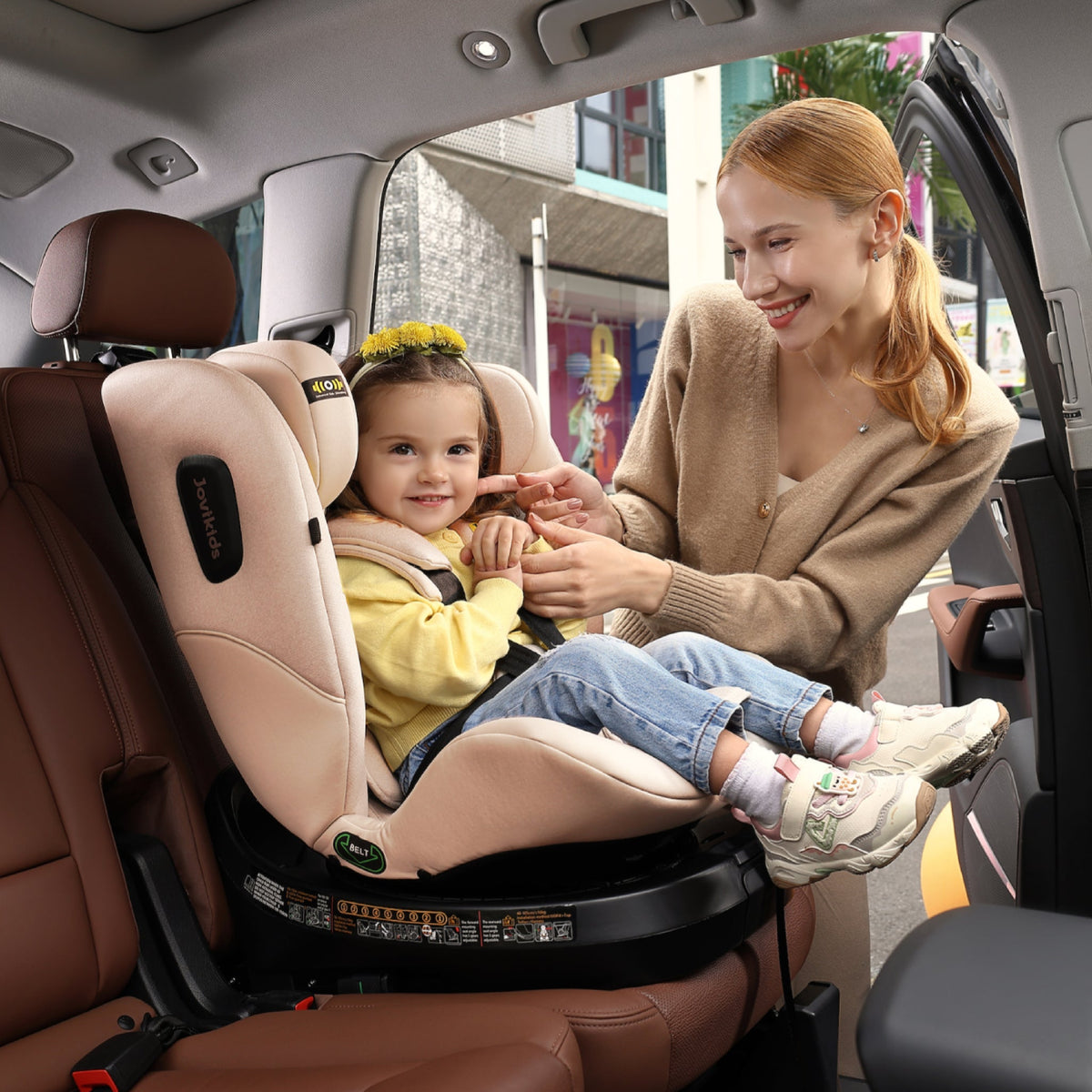 Ranger 2 360° ISOFIX Car Seat with Support Leg & Seat Protector - Rosewood Pink