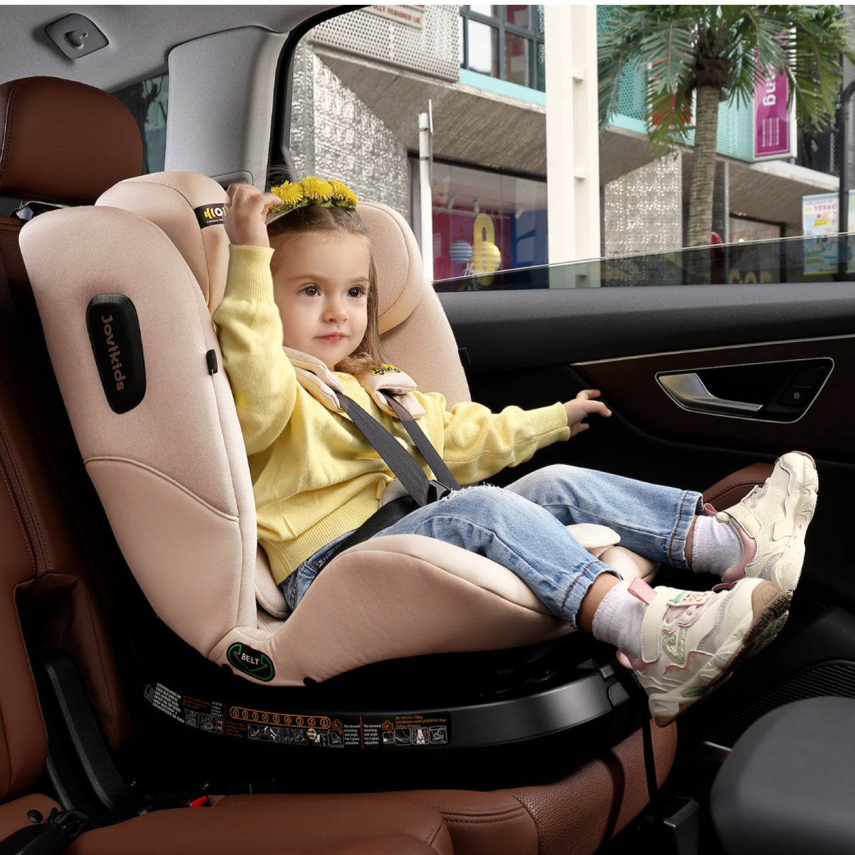Ranger 2 360° ISOFIX Car Seat with Support Leg & Seat Protector - Rosewood Pink