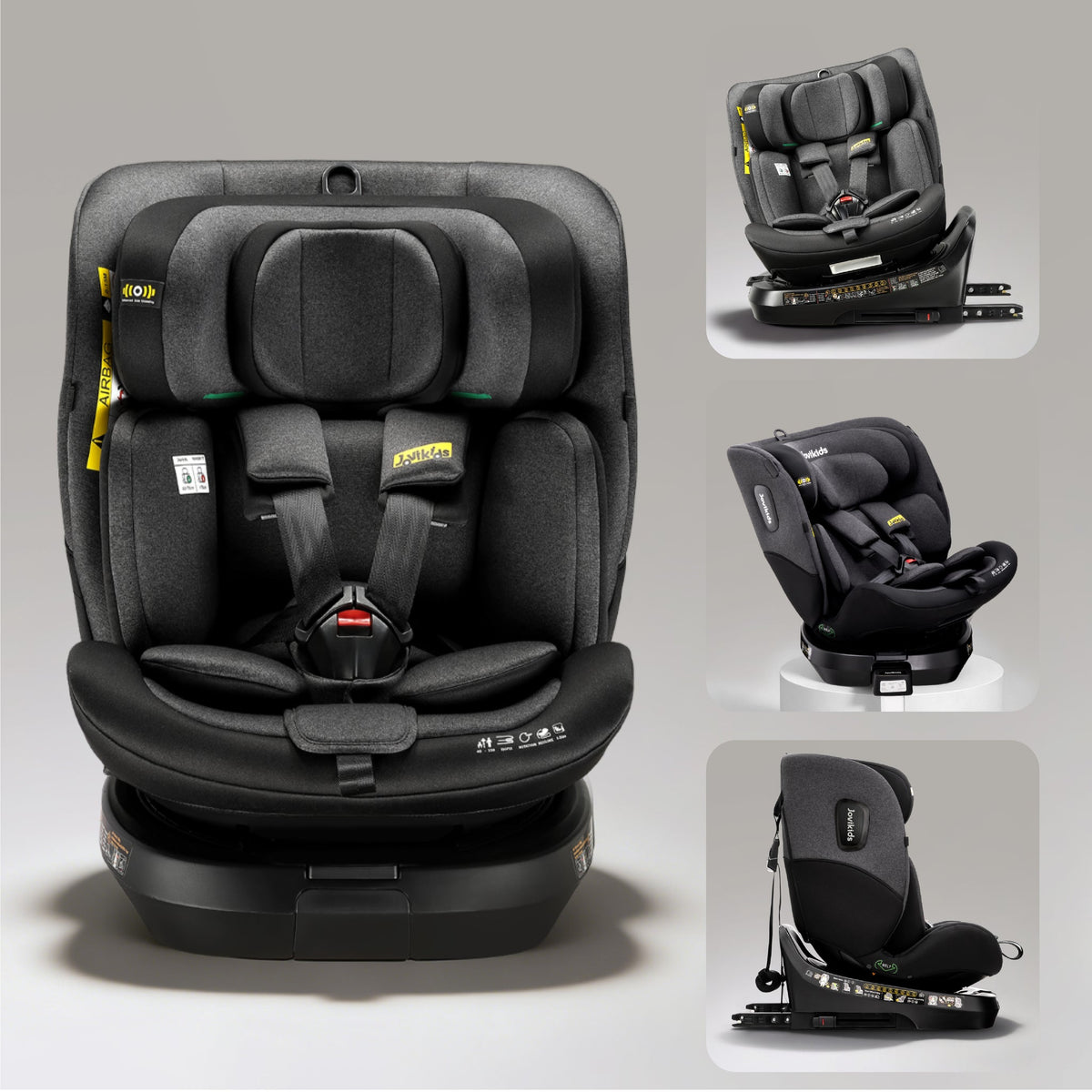 Ranger 2 360° ISOFIX Car Seat with Support Leg & Seat Protector - Twilight Black