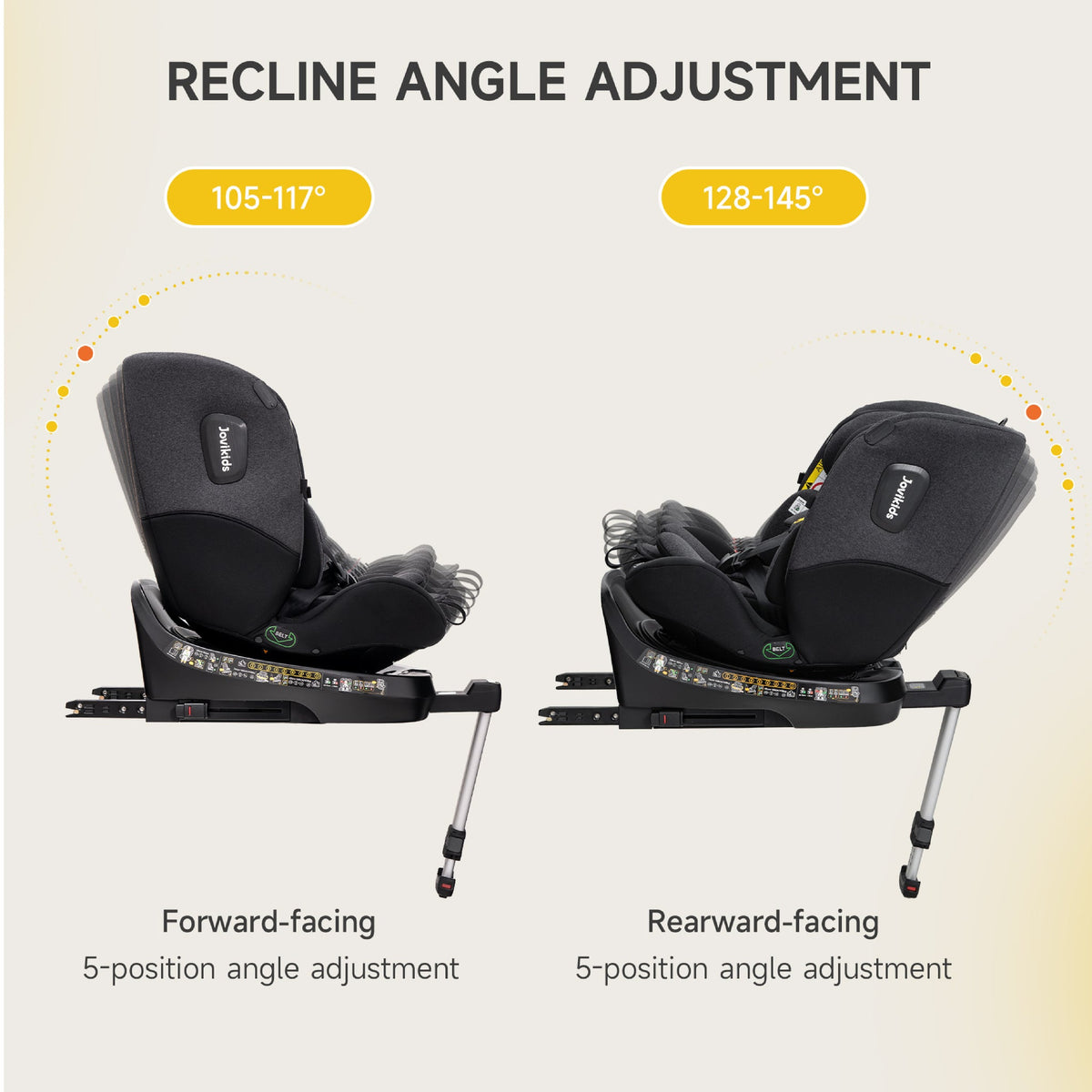 Ranger 2 360° ISOFIX Car Seat with Support Leg & Seat Protector - Twilight Black