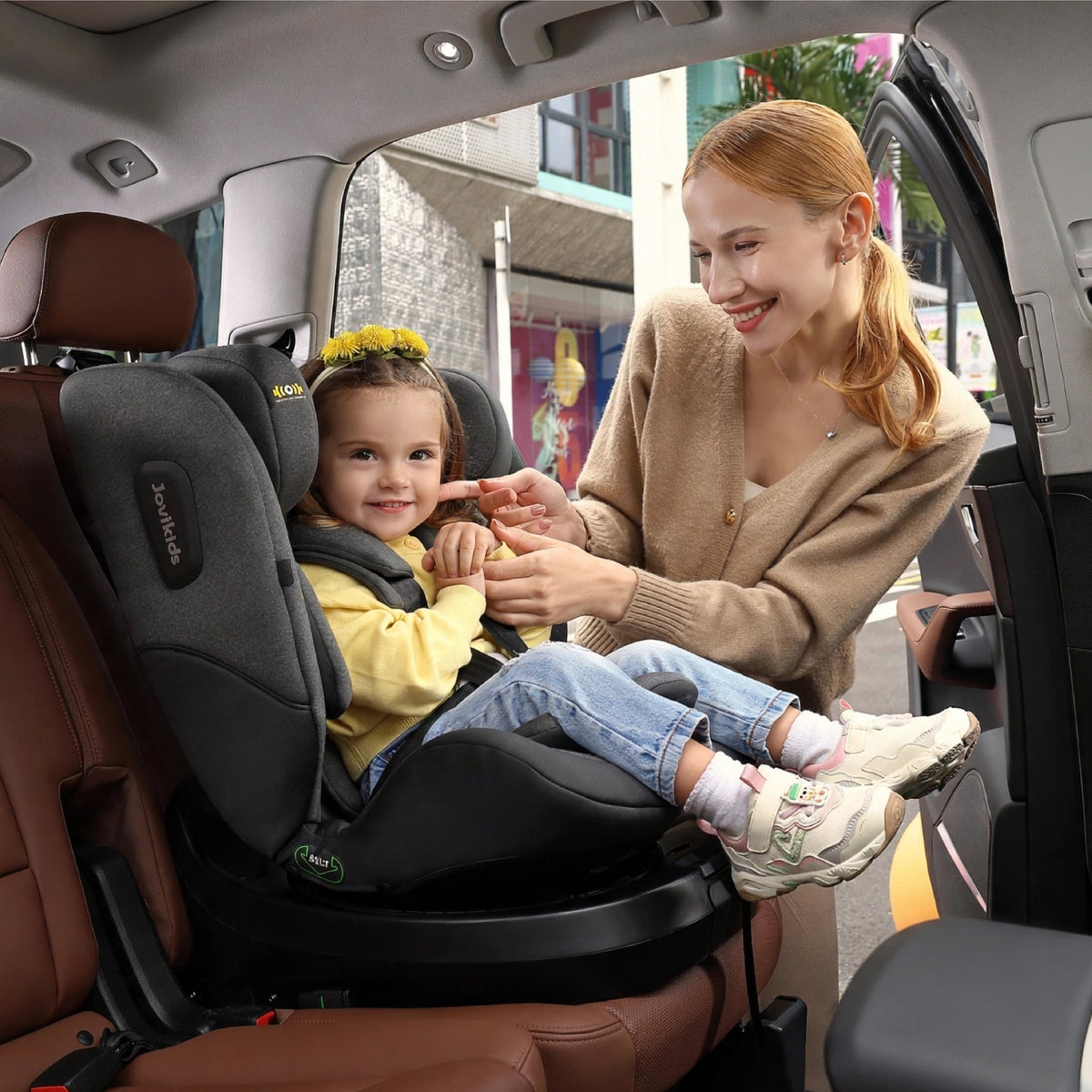 Ranger 2 360° ISOFIX Car Seat with Support Leg & Seat Protector - Twilight Black