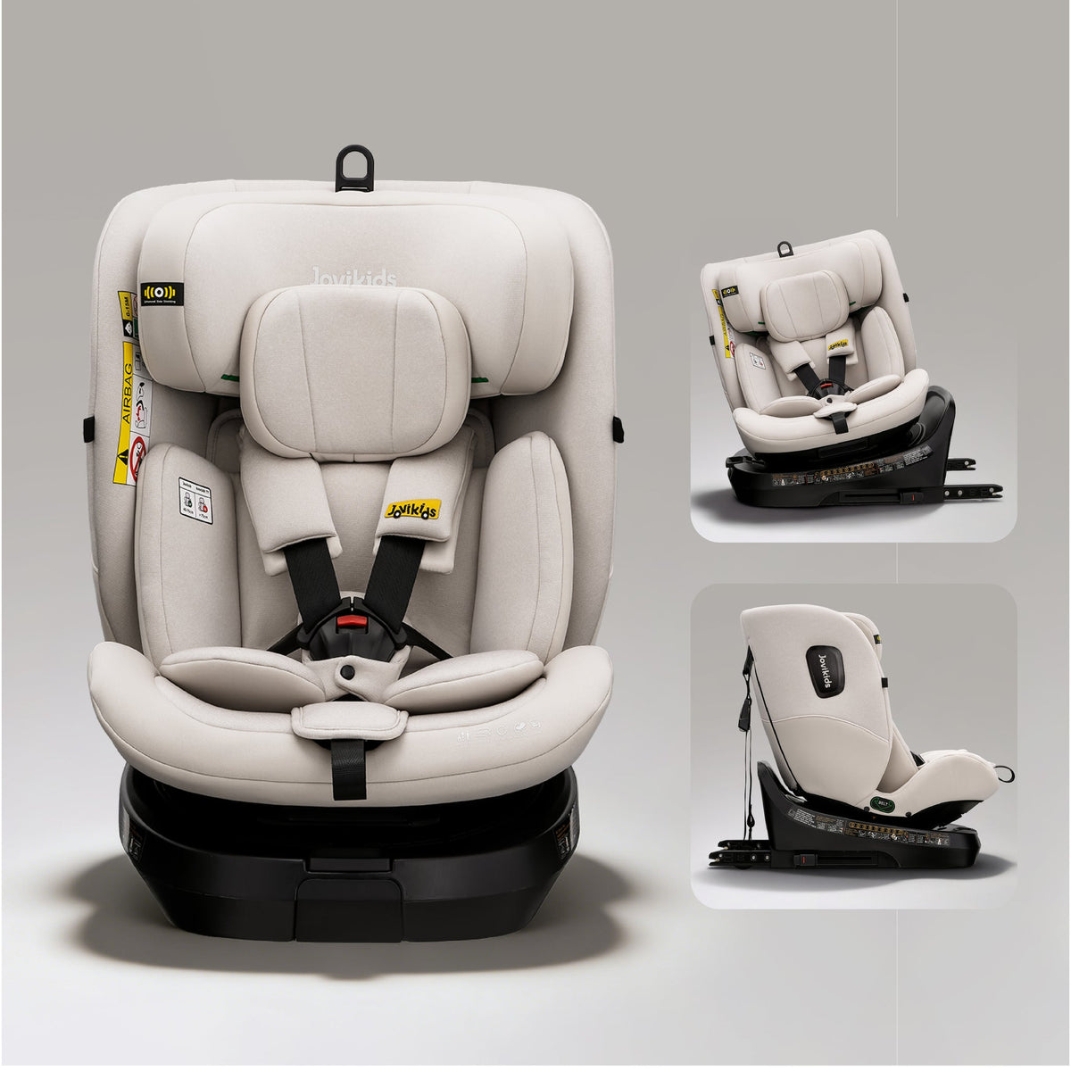 Ranger 2 360° ISOFIX Car Seat with Support Leg & Seat Protector - Milkstone Grey