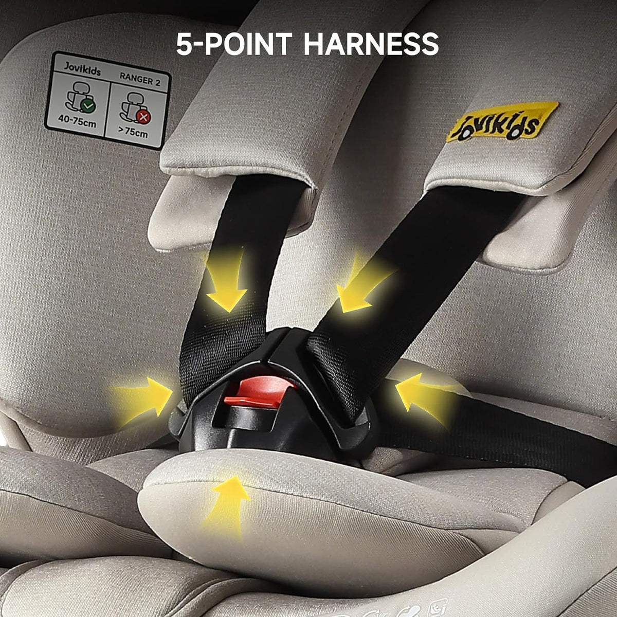 Ranger 2 360° ISOFIX Car Seat with Support Leg & Seat Protector - Milkstone Grey