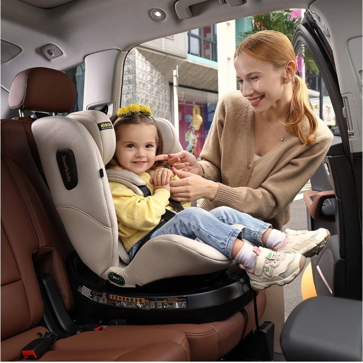 Ranger 2 360° ISOFIX Car Seat with Support Leg & Seat Protector - Milkstone Grey