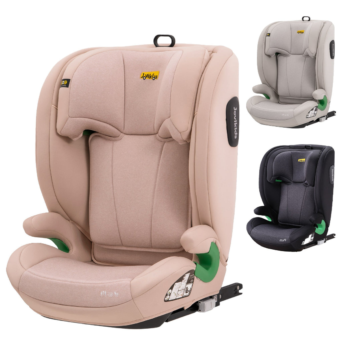 Leon I-Size Booster Car Seat with ISOFIX - Rosewood Pink