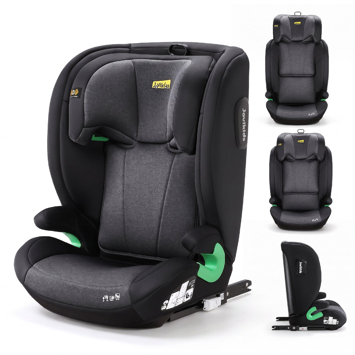 Leon I-Size Booster Car Seat with ISOFIX - Twilight Black