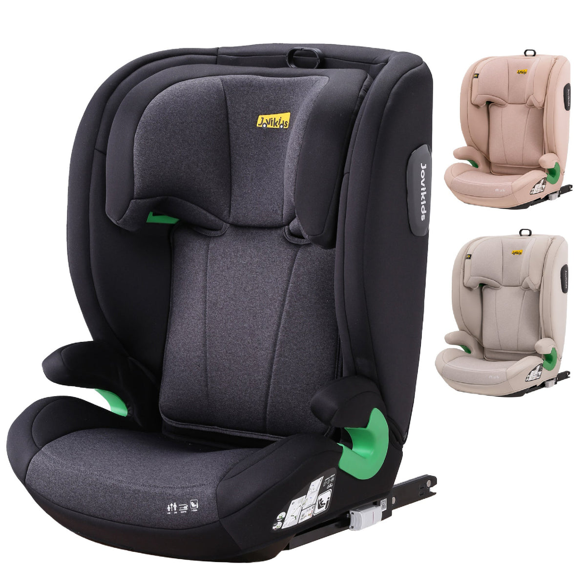 Leon I-Size Booster Car Seat with ISOFIX - Twilight Black