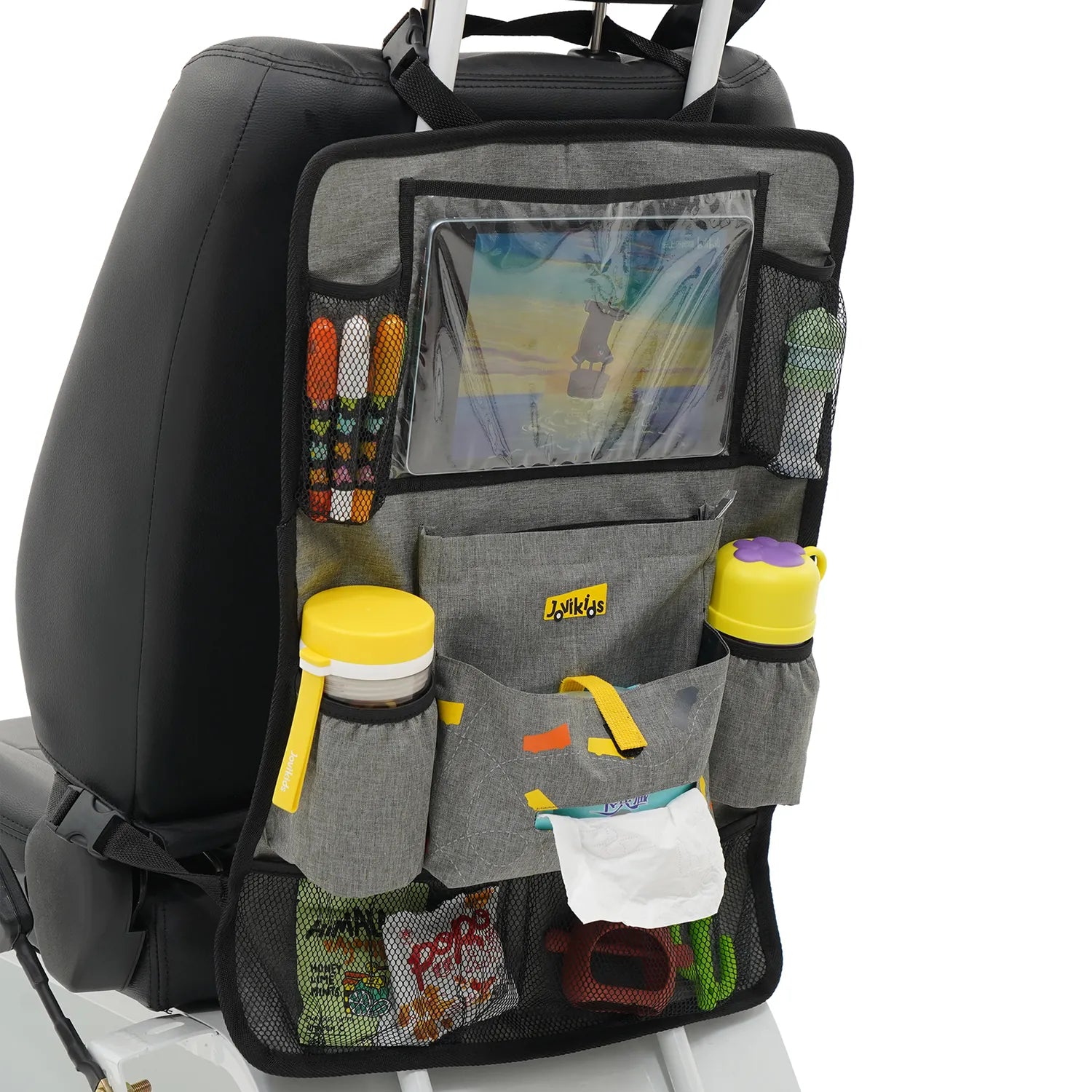Jovikids Car Seat Organizer for Kids – Grey
