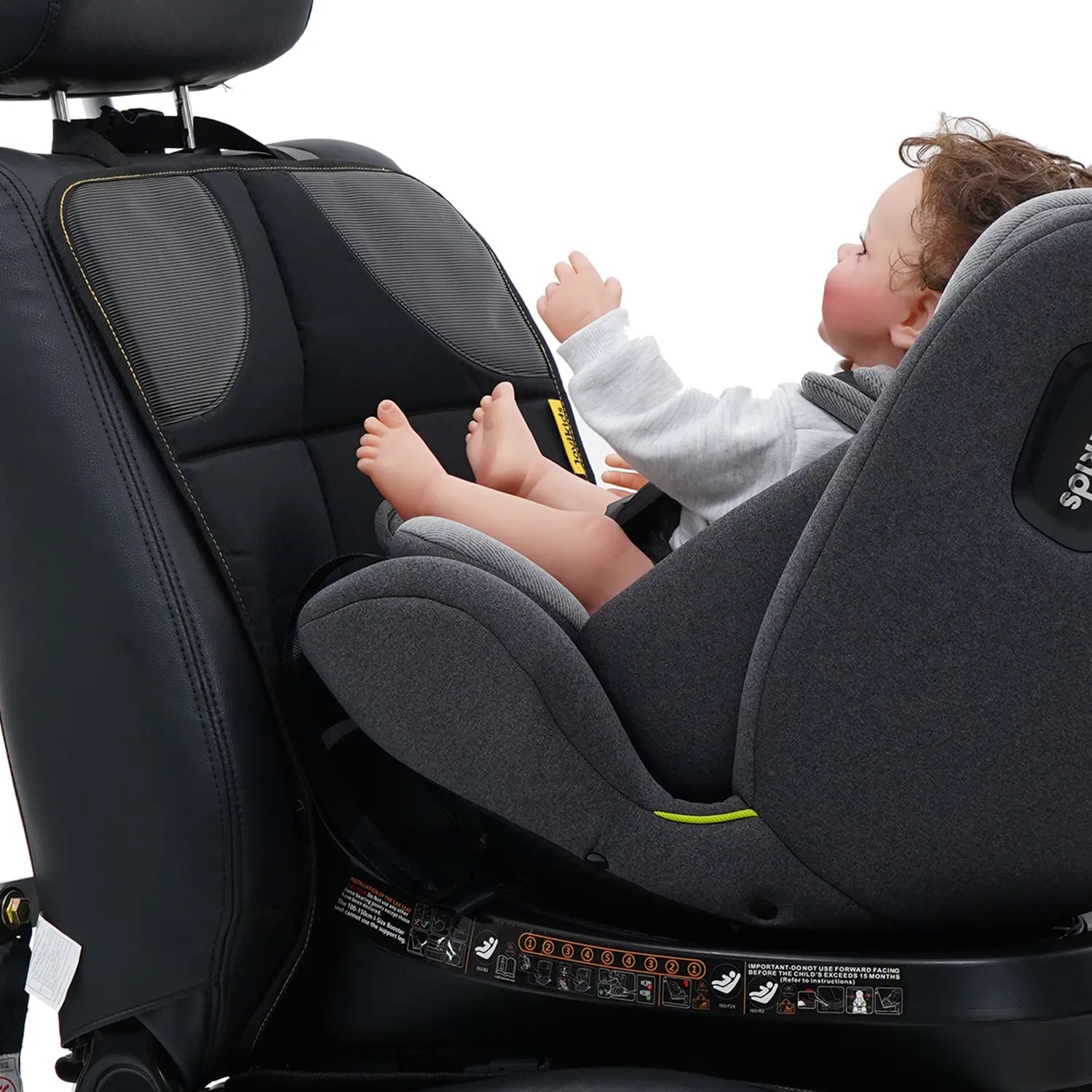 Jovikids Car Seat Protector – Black, Anti-Slip & Durable