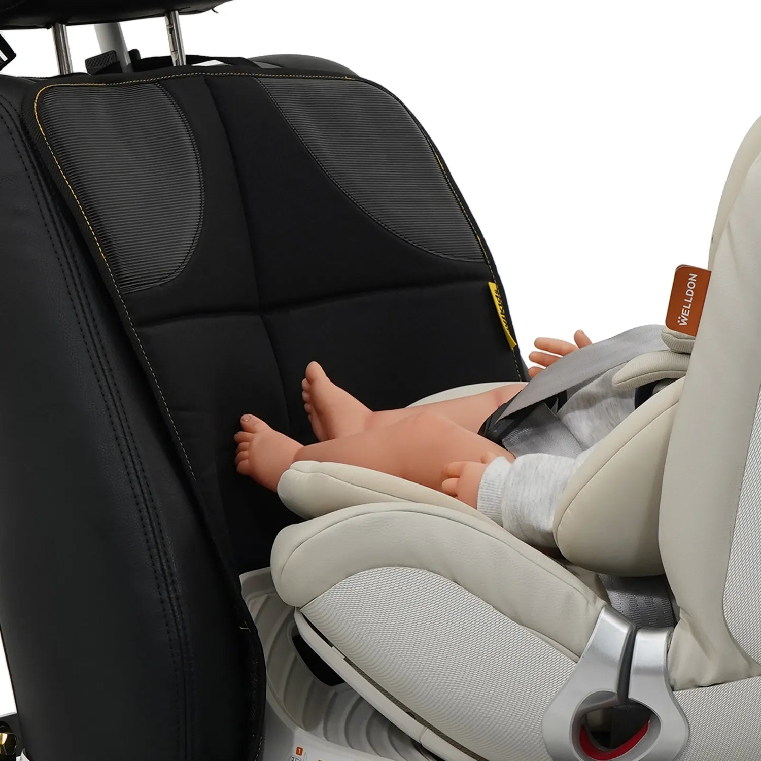 Jovikids Car Seat Protector – Black, Anti-Slip & Durable