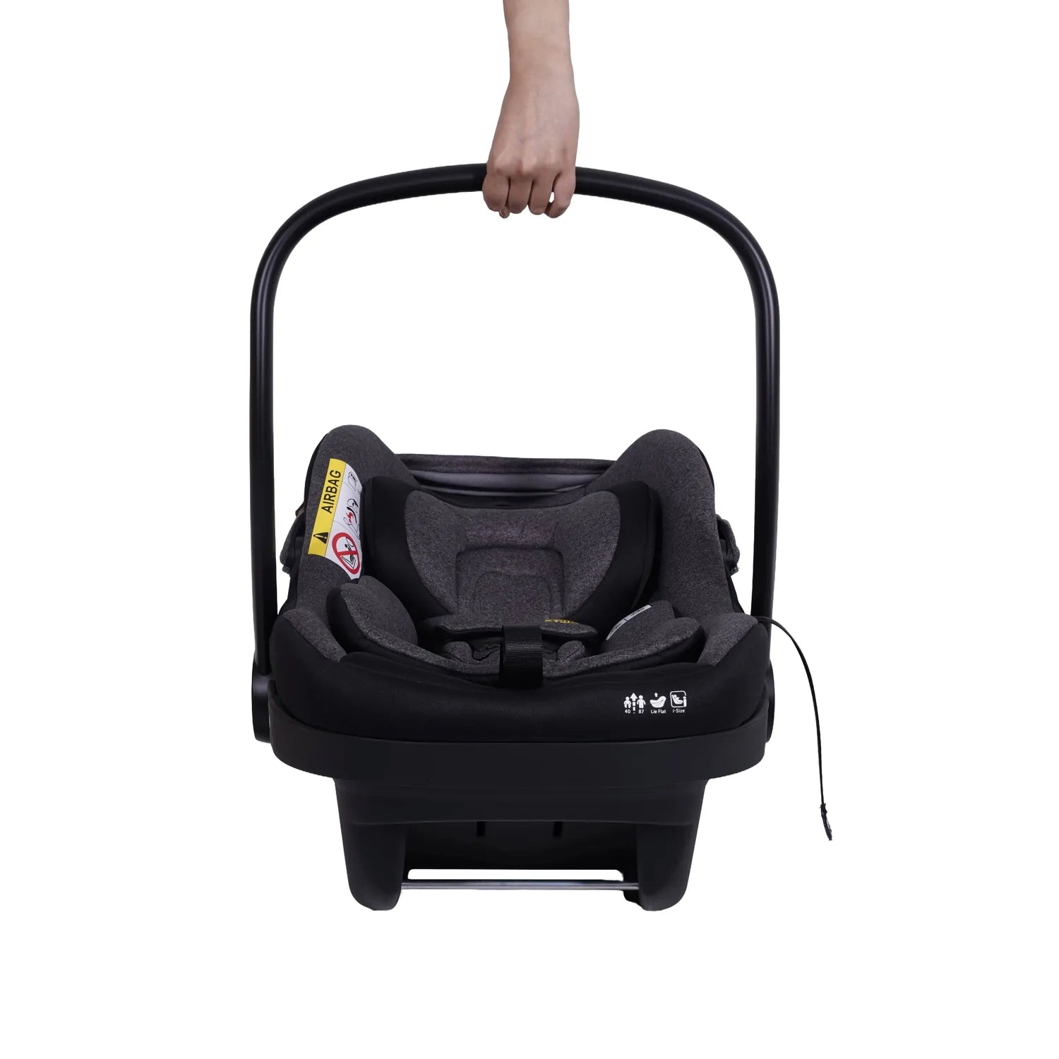 Jovikids Aria Baby Carrier Black i-Size 3-Point Seat Belt 0M+