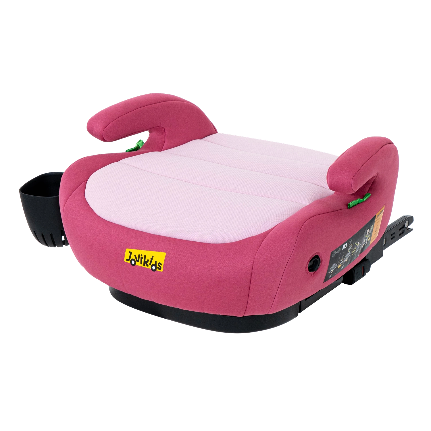Ohho Plus I-Size Booster Car Seat - Blush Pink - Jovikids